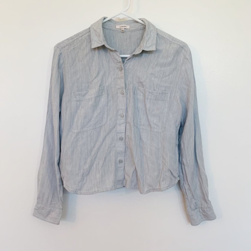 Sunday Best Aritzia Long Sleeve Cropped Button Down